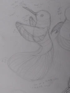 Humming bird betta fish thing